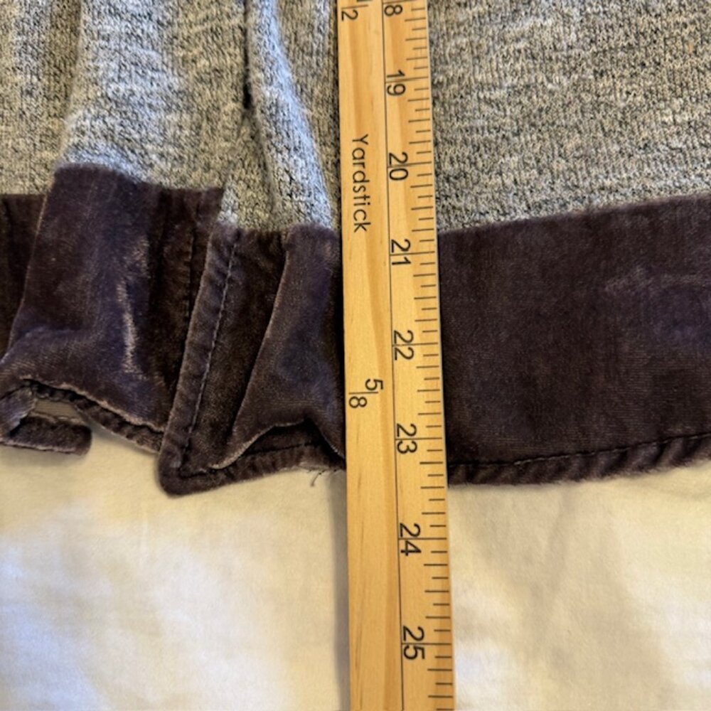 Gimmicks by BKE/Buckle Pieced Velvet Open Front Cardigan Sweater/Jacket - Large - Picture 10 of 12